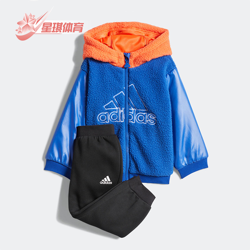 阿迪达斯婴童款运动长袖套装