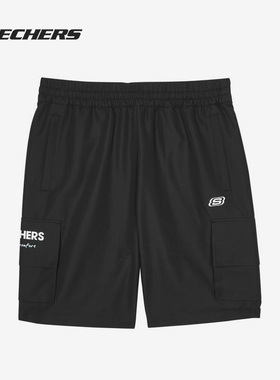 Skechers/斯凯奇正品夏季男子新款休闲运动短裤 L221M165