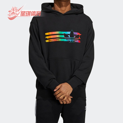 阿迪三叶草男女连帽运动套头卫衣