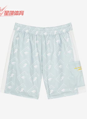 Skechers/斯凯奇正品新款男女同款梭织宽松舒适印花短裤 L122W127