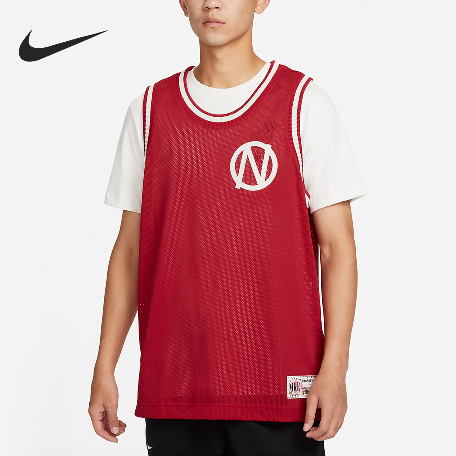 耐克夏男子篮球运动透气无袖球衣