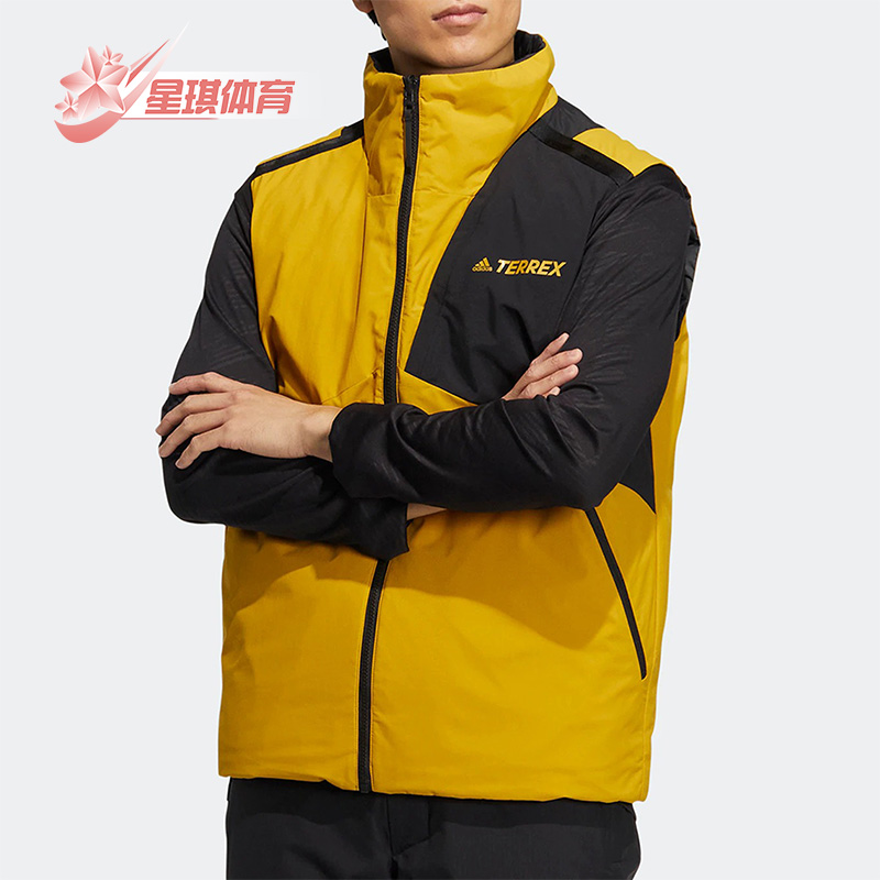 阿迪达斯男女款运动防风羽绒马甲