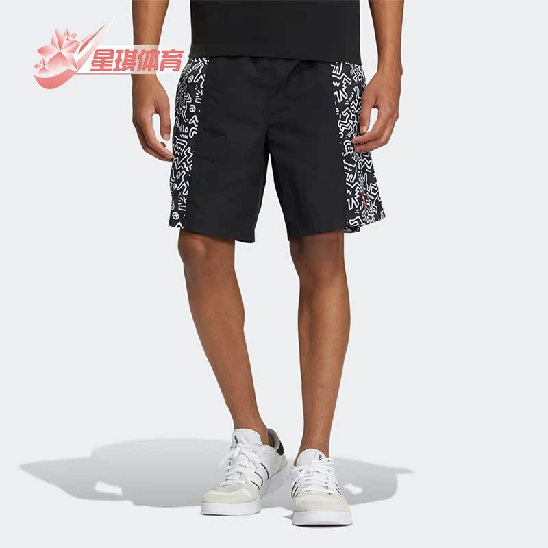 Adidas/阿迪达斯男子涂鸦短裤