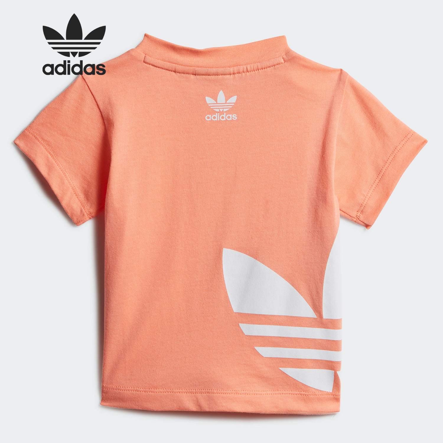 Adidas/阿迪达斯正品夏季新款三叶草婴童运动短袖T恤FM5611