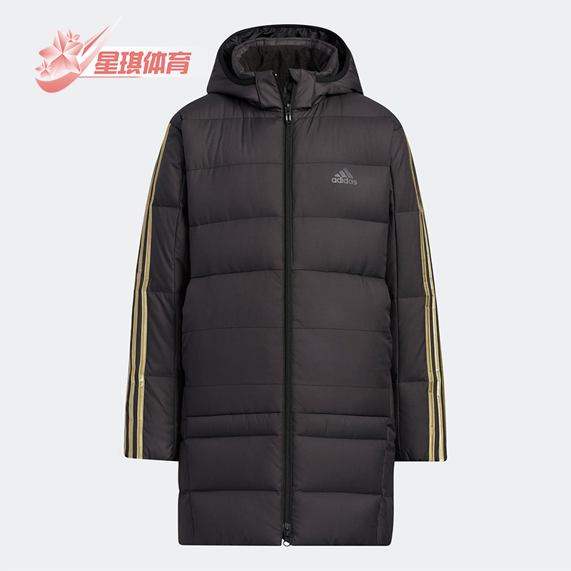 阿迪达斯儿童中长款运动羽绒服