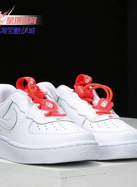 Nike/耐克正品板鞋童鞋春新款空军AF1魔术贴抽绳运动鞋CU5287