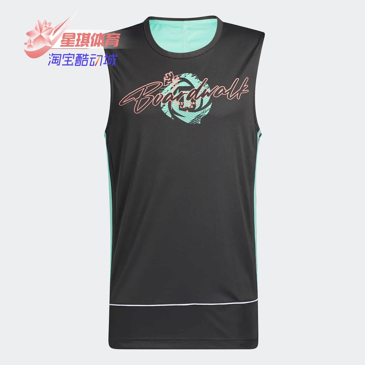 Adidas/阿迪达斯正品男子春季罗斯篮球运动服无袖T恤 GP9771