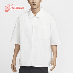 男士 新款 耐克正品 133 运动休闲衬衫 FN3250 宽松梭织短袖 Nike
