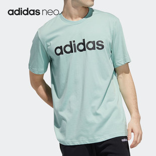 Adidas 新款 男子印花圆领短袖 运动T恤GP4903 阿迪达斯正品