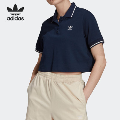阿迪达斯短款h56471运动polo衫