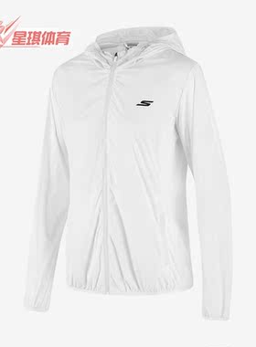Skechers/斯凯奇正品夏季新款女子连帽梭织运动夹克P223W081-0019