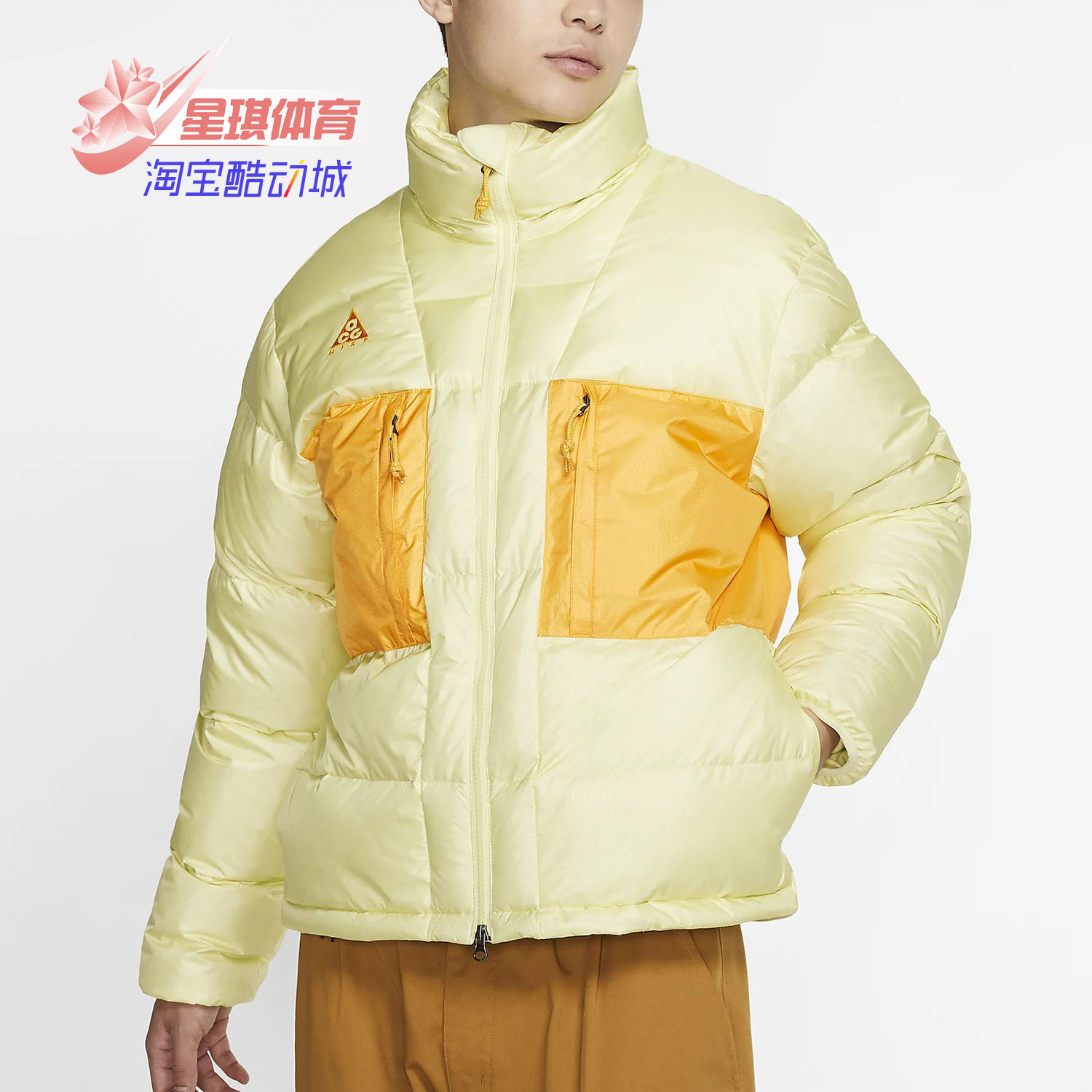 耐克正品男户外保暖短款羽绒服