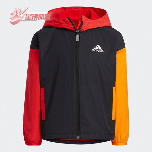 阿迪达斯小童运动连帽外套