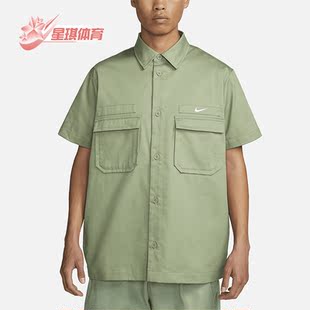 DX3341 Nike 386 男子翻领运动服T恤宽松衬衫 短袖 耐克正品 夏季