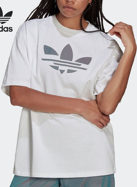 Adidas/阿迪达斯正品三叶草女子圆领宽松运动短袖T恤H35894