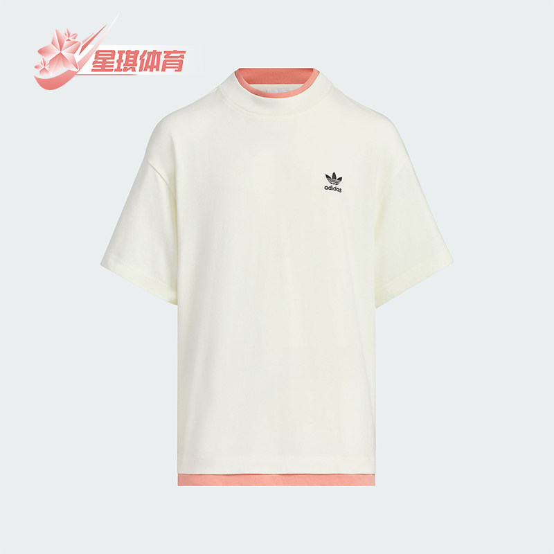 阿迪达斯大童印花短袖圆领运动