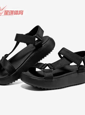 Skechers/斯凯奇正品夏季女子休闲透气轻便厚底凉鞋113746-BBK