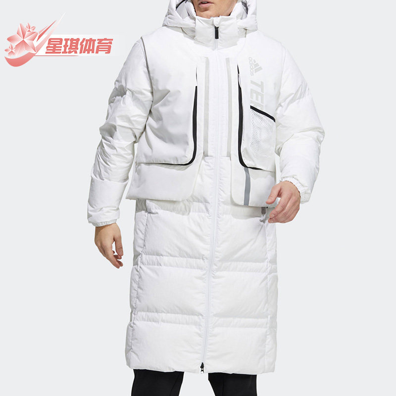 Adidas/阿迪达斯正品休闲男女情侣运动防风户外保暖羽绒服 H13854