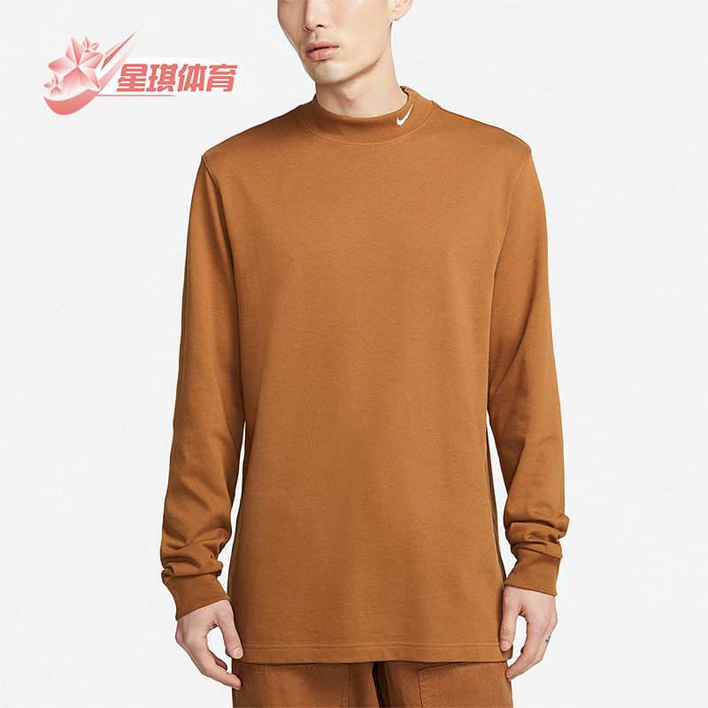 耐克男子运动长袖企领T恤