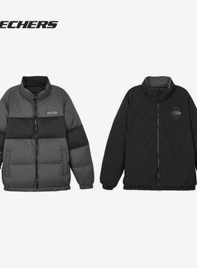 Skechers/斯凯奇正品休闲男子时尚潮流保暖羽绒服 L421M097