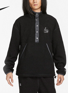 Nike/耐克正品冬季新款男子运动半排扣立领套头衫DQ4194-010