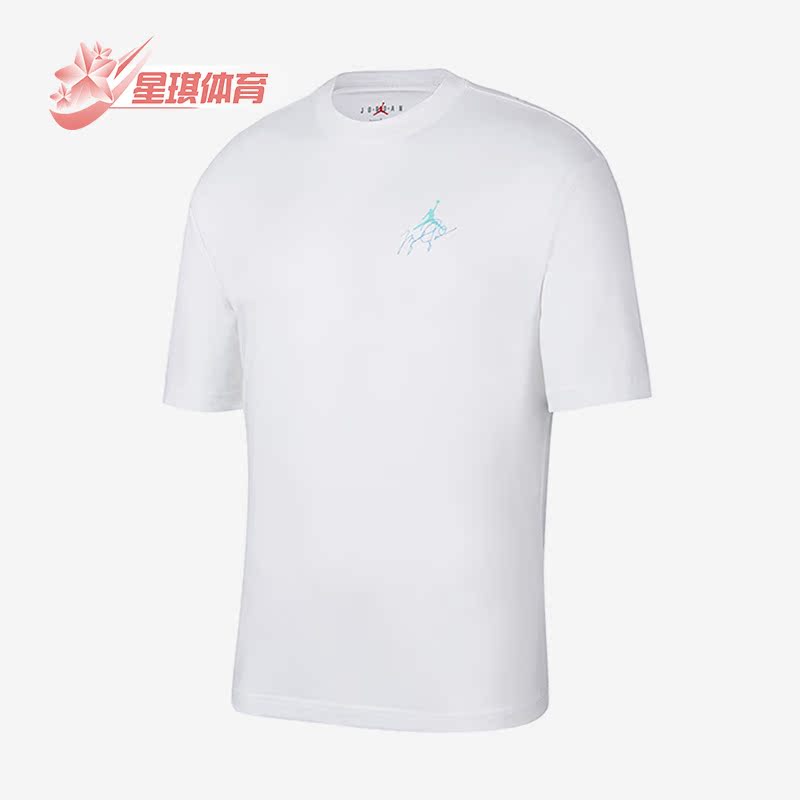 Nike/耐克正品Air Jordan男子舒适休闲宽松印花短袖T恤DZ4055-100