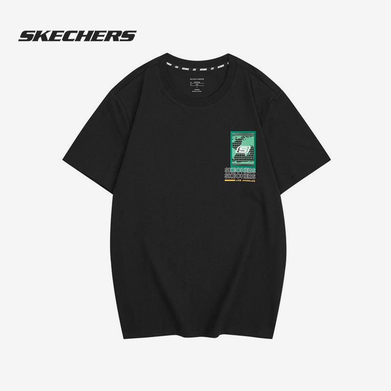 斯凯奇男子运动休闲短袖