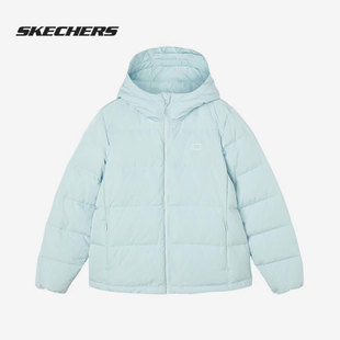 斯凯奇正品 Skechers 女子运动保暖短款 羽绒服L321W210