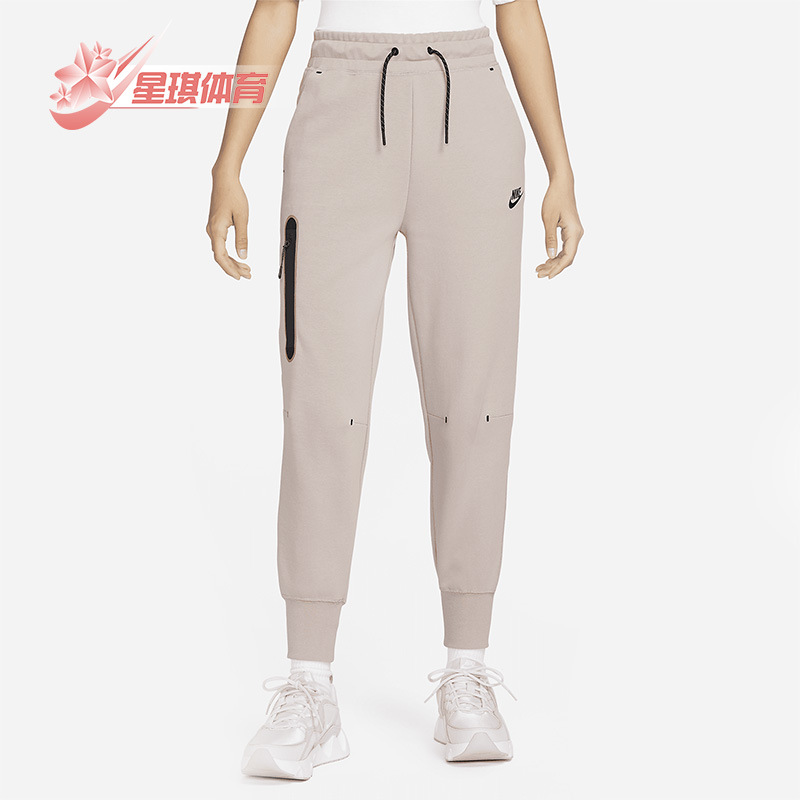 耐克秋女子运动休闲针织收口长裤