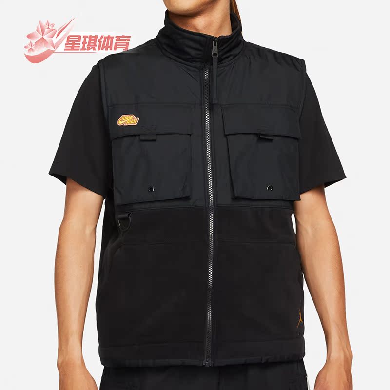 耐克男子加绒工装运动背心马甲