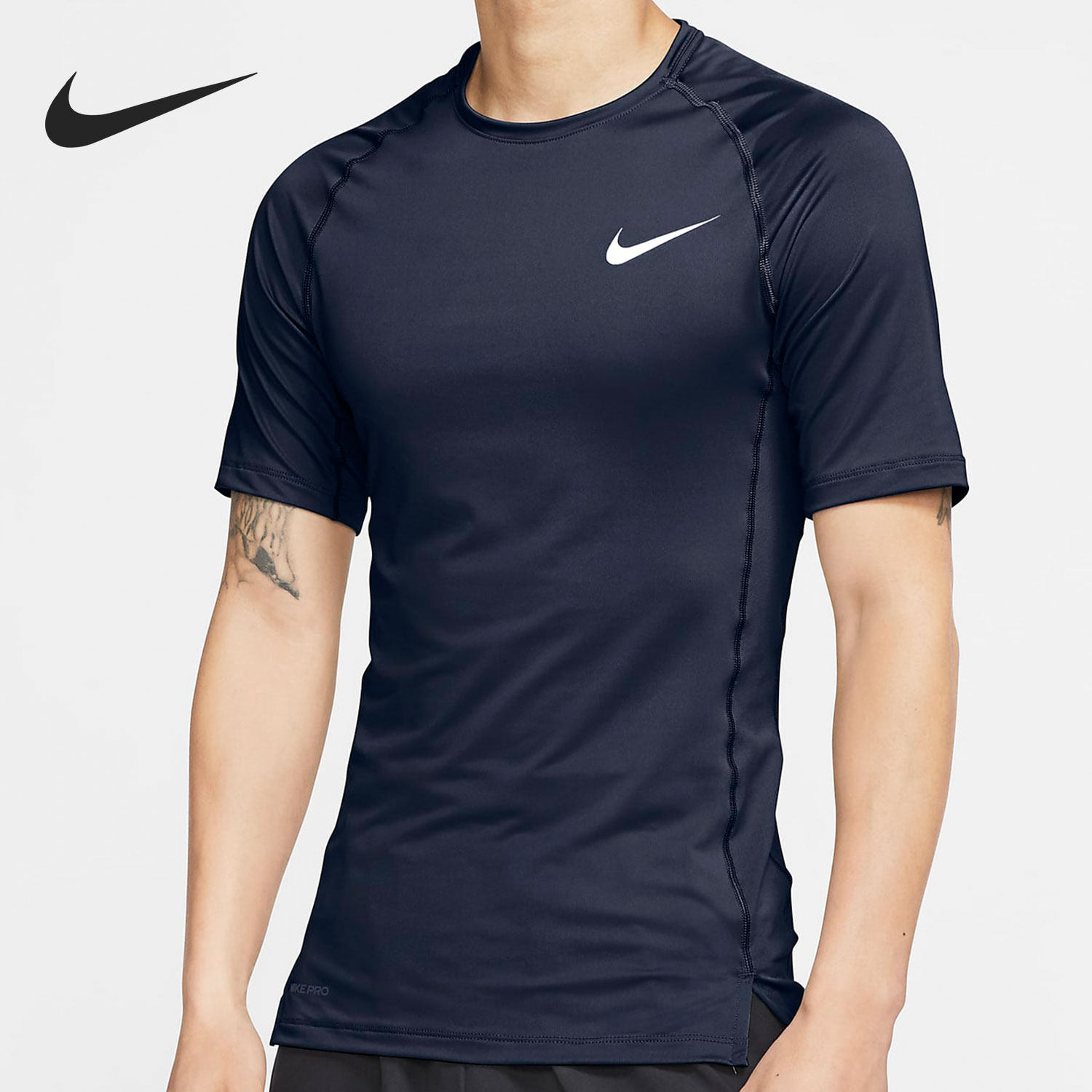 Nike/耐克正品PRO男子短袖训练紧身上衣舒适紧身夏季 BV5632-452