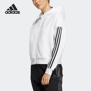 女子运动透气连帽夹克外套 冬季 HM7049 阿迪达斯正品 Adidas