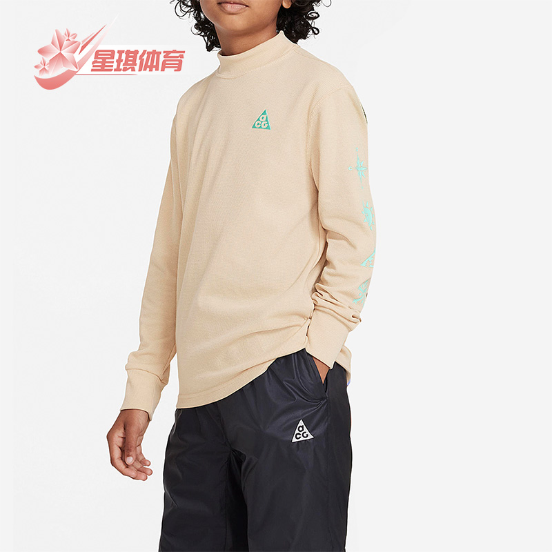 耐克大童休闲运动套头长袖T恤