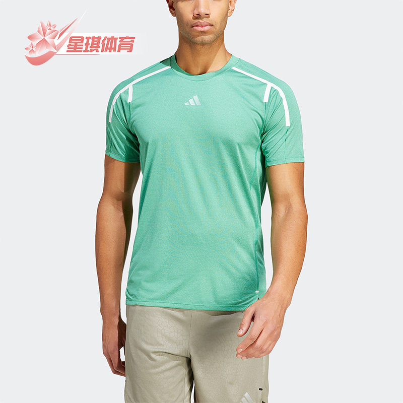 阿迪达斯正品男子运动健身短袖