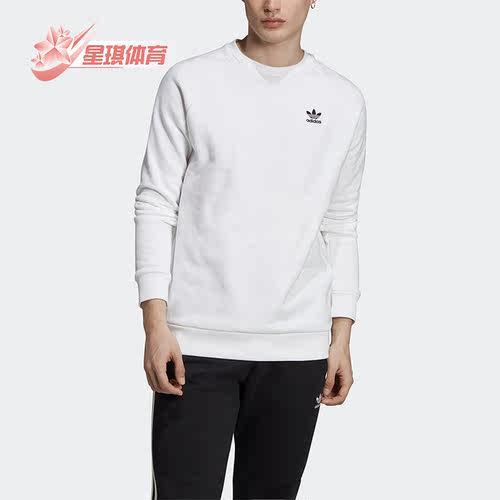 阿迪达斯三叶草圆领套头卫衣