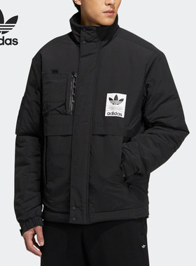 Adidas/阿迪达斯正品三叶草男子时尚潮流运动保暖棉衣 H66011