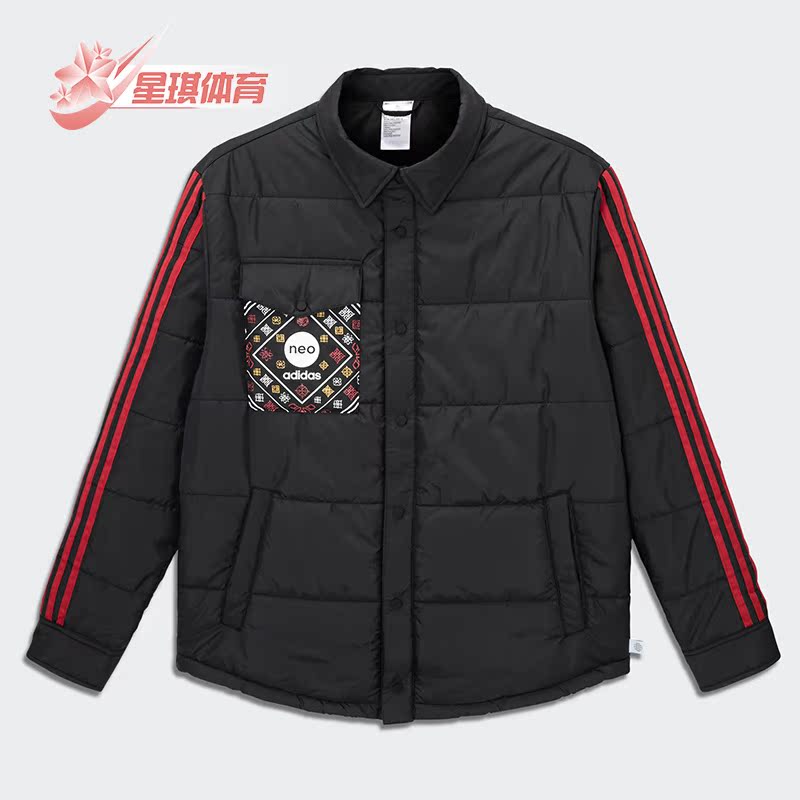阿迪达斯Neo男子休闲运动棉服