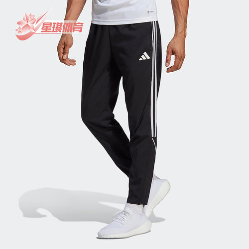 阿迪达斯夏男子正品足球长裤