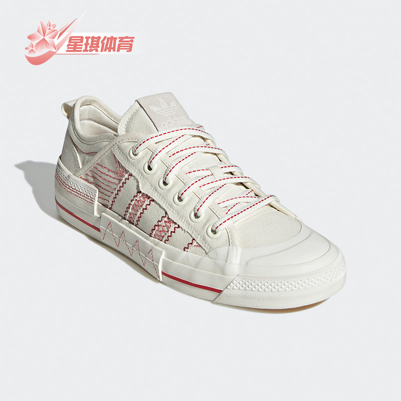 阿迪达斯正品男女低帮帆布板鞋