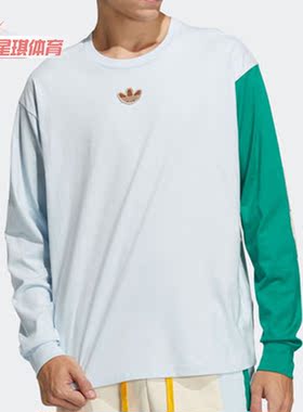 Adidas/阿迪达斯正品LS TEE 三叶草男子木偶系列运动长袖T恤C0342