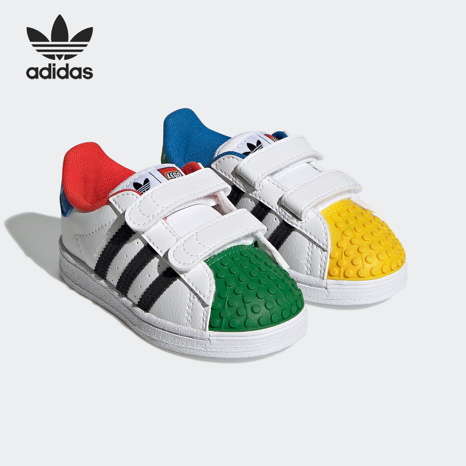 阿迪达斯三叶草贝壳头婴童板鞋