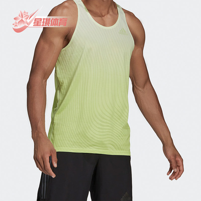 阿迪达斯男子跑步运动背心