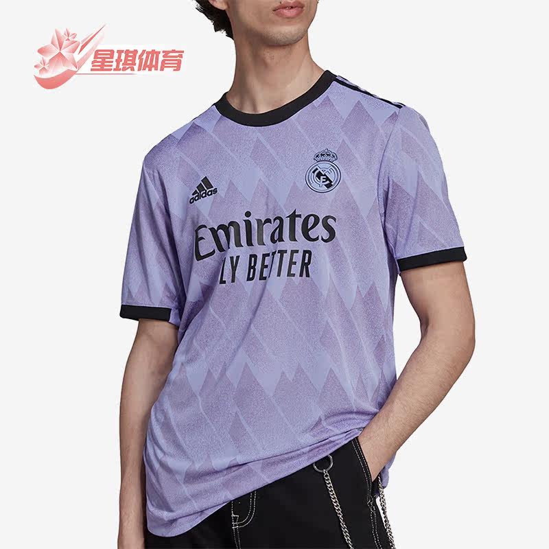 Adidas/阿迪达斯正品REAL A JSY AU皇马球员版男休闲足球服H18492