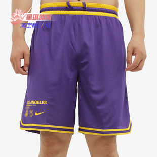 耐克正品 洛杉矶湖人队 COURTSIDE CV5514 Nike 男子短裤 新款