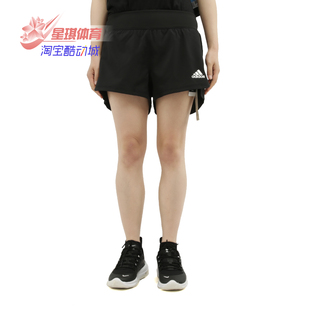 2IN1 新款 SHORT DU3493 Adidas 女子训练短裤 阿迪达斯正品