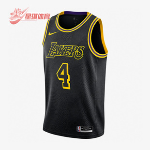 Nike 洛杉矶湖人詹姆斯4号男子舒适运动背心 DJ1433 013 耐克正品