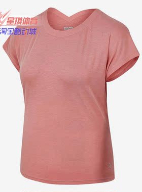 Skechers/斯凯奇正品新款圆领T恤健身运动休闲女子短袖 P121W044