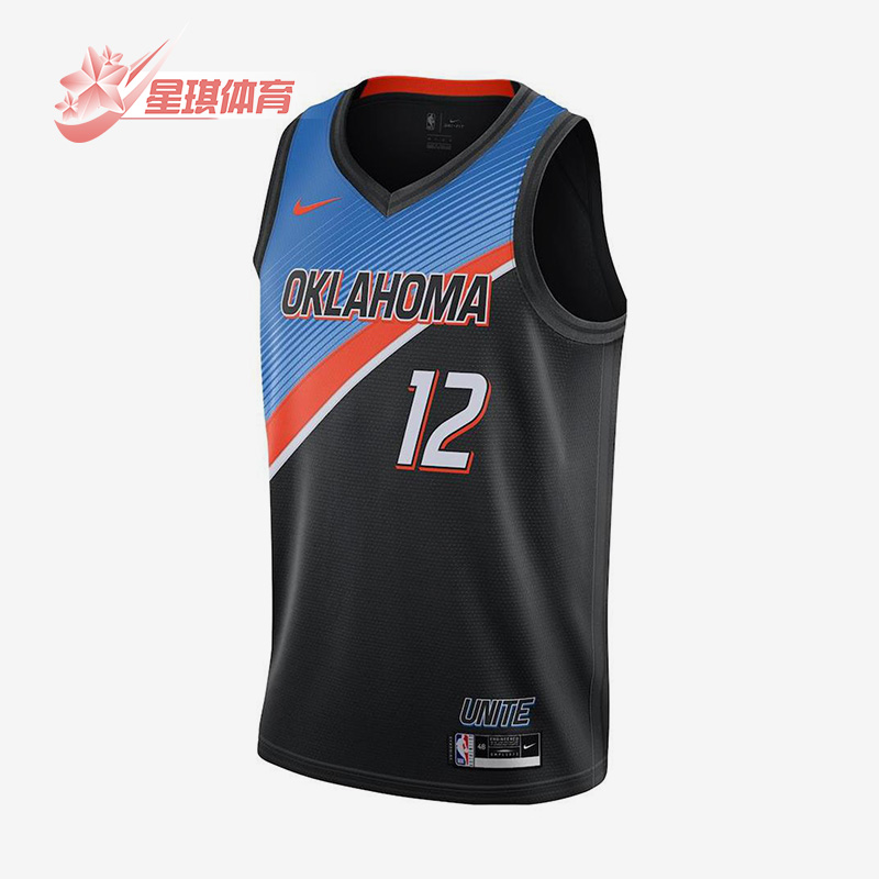 Nike/耐克正品20-21赛季雷霆队男子篮球运动球衣CN1753-010