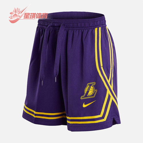 Nike/耐克正品洛杉矶湖人队女子篮球运动透气耐磨短裤 DR2369-504
