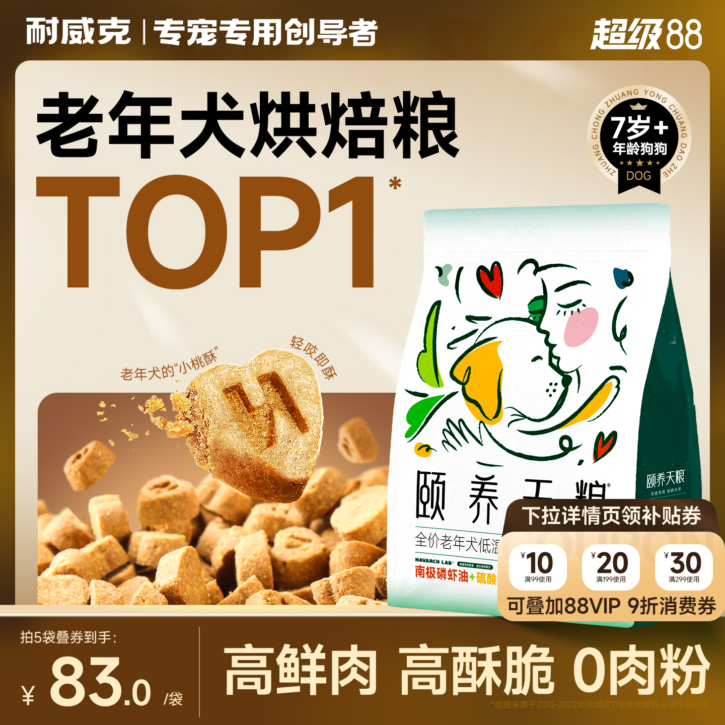 天猫老年犬烘焙粮NO.1